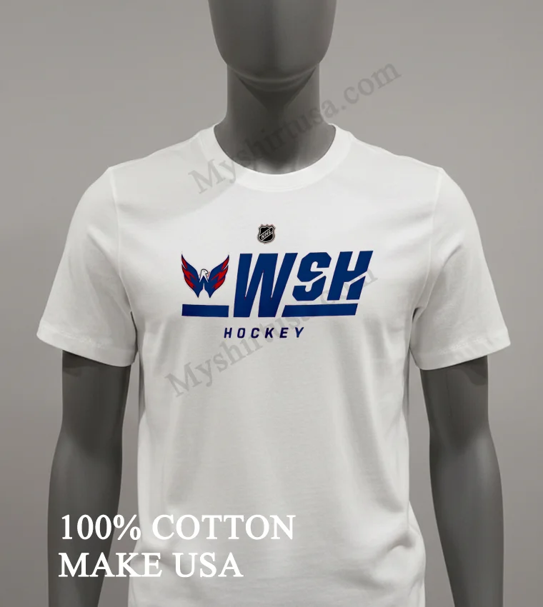 Wsh Hockey Washington Capitals Fanatics Red Authentic Pro Tricode funny america t-shirts - white-t-shirt Wsh Hockey Washington Capitals Fanatics Red Authentic Pro Tricode Shirt White T Shirt 2