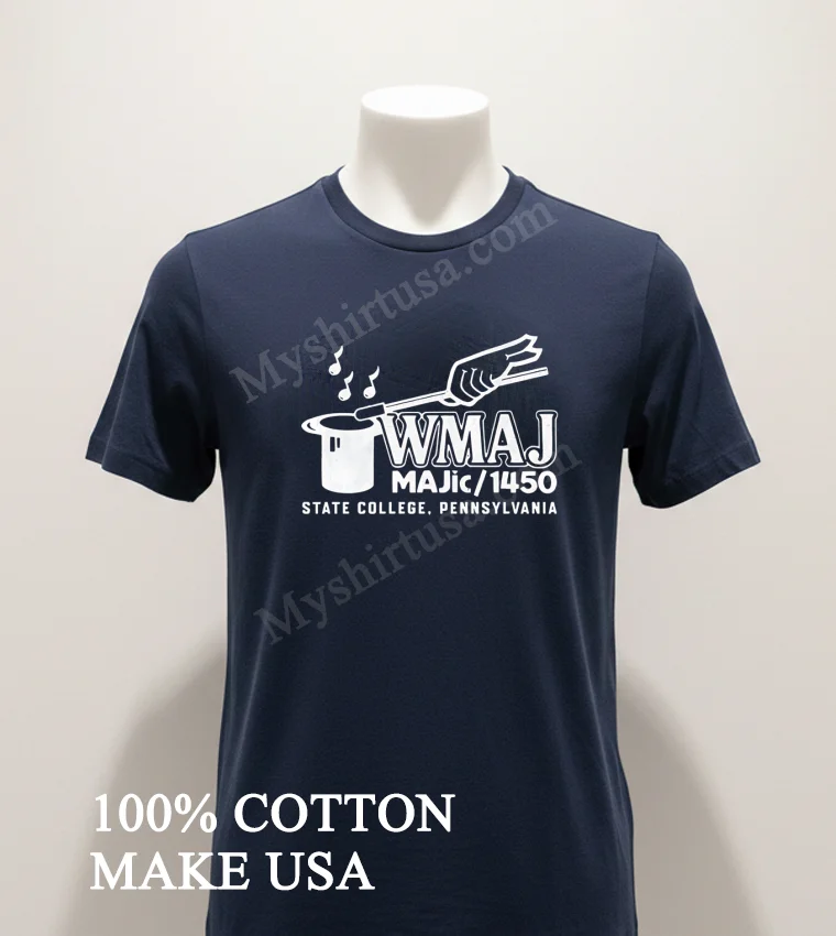 Wtmj Am Radio 1450 State College Shirt Navy Shirt 1