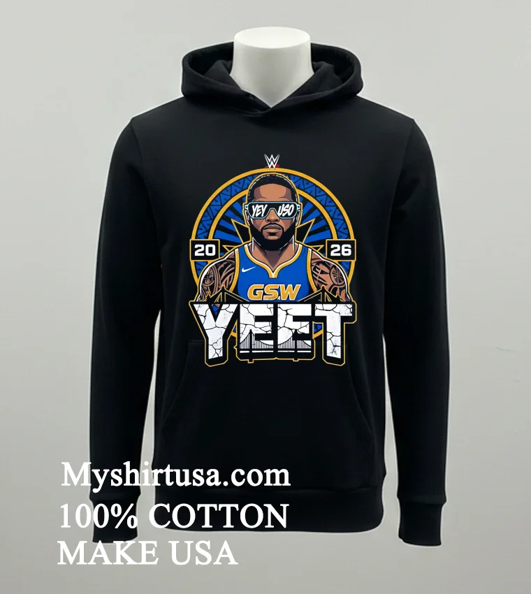 Wwe Jey Uso Yeet X Golden State Warriors 2026 Shirt Balck Shirt