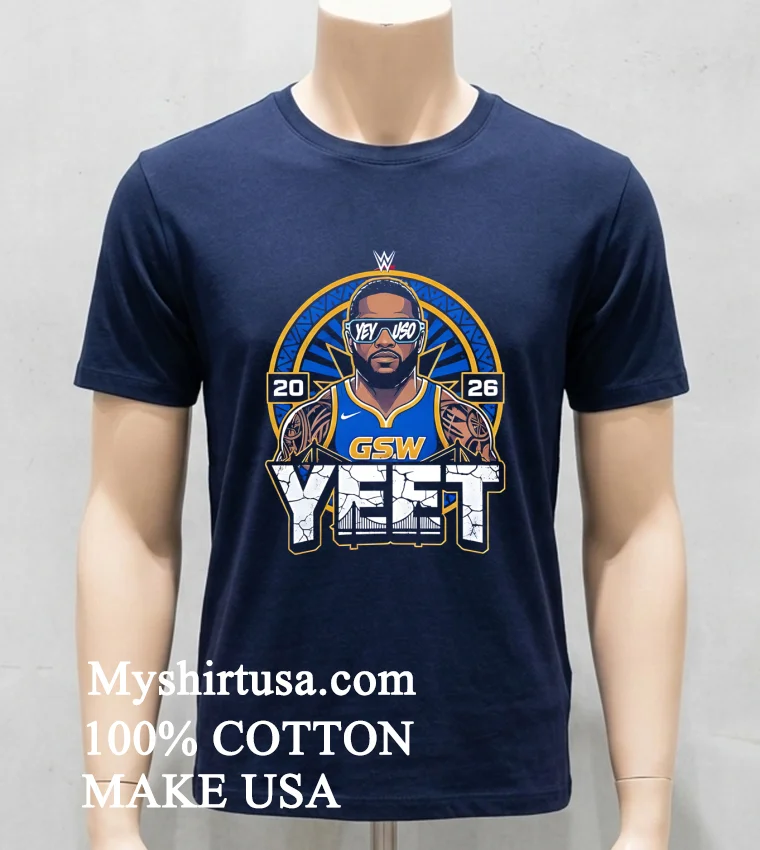 Wwe Jey Uso Yeet X Golden State Warriors 2026 Shirt Navy Shirt