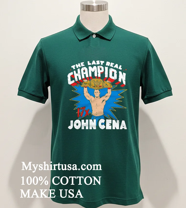Wwe John Cena The Last Real Champion Retro Shirt Green Shirt