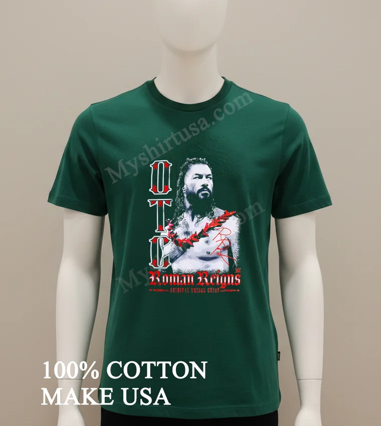 Wwe Roman Reigns Otc Original Tribal Chief Shirt Green Shirt