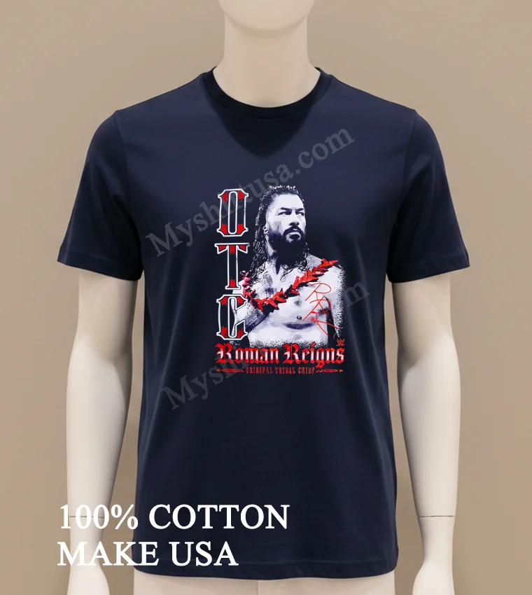 Wwe Roman Reigns Otc Original Tribal Chief funny america t-shirts - navy-shirt Wwe Roman Reigns Otc Original Tribal Chief Shirt Navy Shirt
