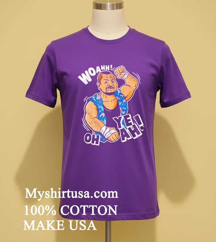 Wwe The Bushwhackers Woahh Caricature Shirt Purple Shirt