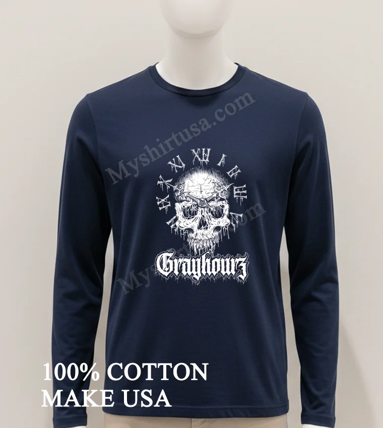 Xii Grayhourz Skull Clock Gothic Shirt Hoodie Shirt 1