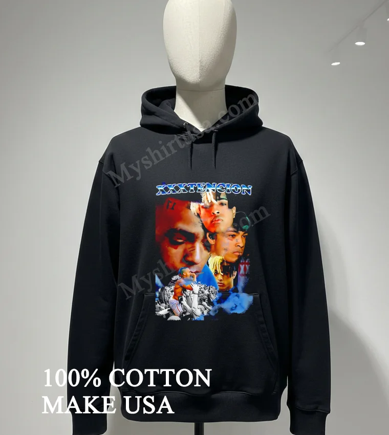 Xxxtentacion Tribute Portrait Collage Long Live Jahseh Rap Shirt Hoodie Shirt