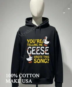 You Re Telling Me Geese Wrote This Song Musical Birds funny america t-shirts