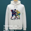 Zach Werenski Vs Mikael Backlund Fighting Hockey Shirt White T Shirt 1