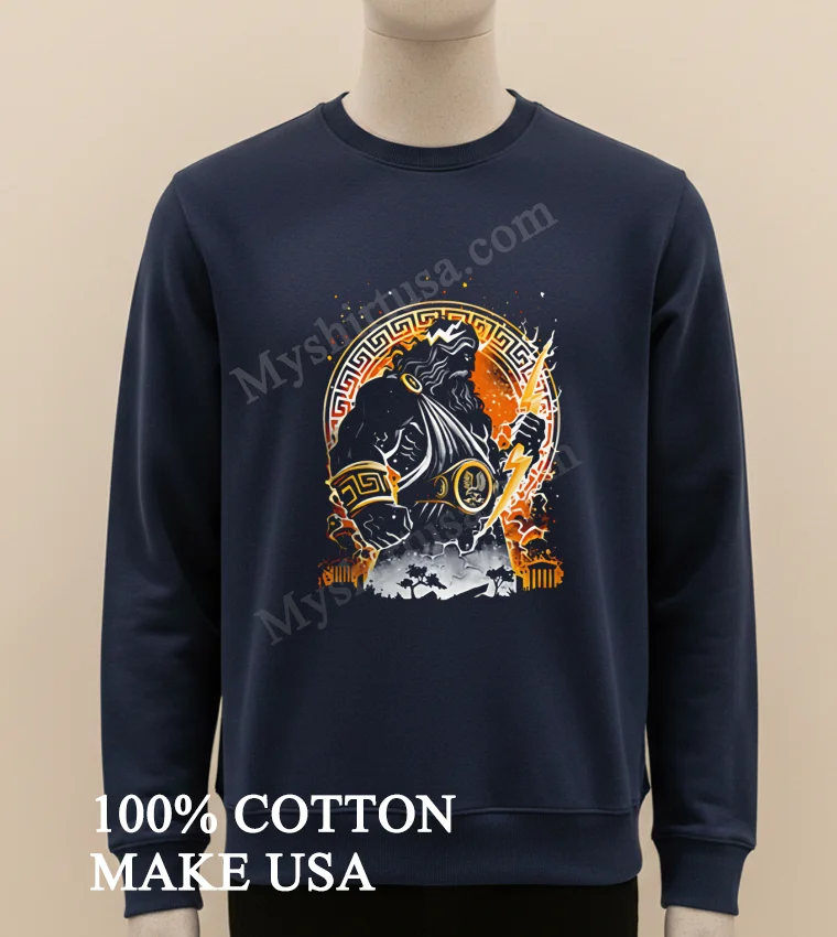 Zeus King Of Olympus funny america t-shirts - long sleve shirt Zeus King Of Olympus Shirt Long Sleve Shirt
